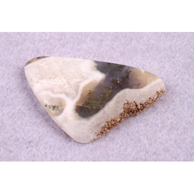 Kabošon Moss Druzy Quartz č.5613 (44x29x6mm)