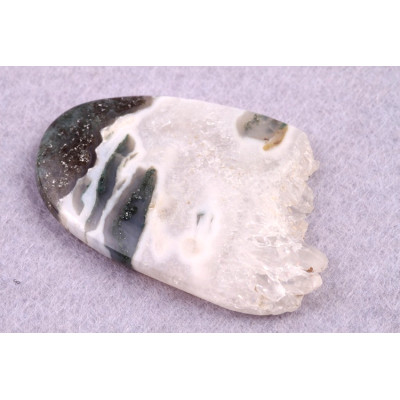 Kabošon Moss Druzy Quartz č.5625 (45x31x6mm)