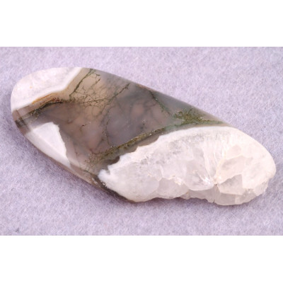 Kabošon Moss Druzy Quartz č.5631 (59x27x7mm)