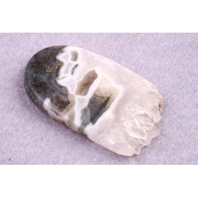 Kabošon Moss Druzy Quartz č.5632 (46x26x6mm)