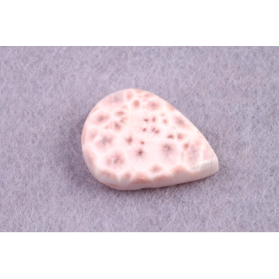 Kabošon Natrolite (Pink Larimar) č.4966 (22x16x6mm)