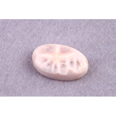 Kabošon Natrolite (Pink Larimar) č.4978 (22x13x6mm)