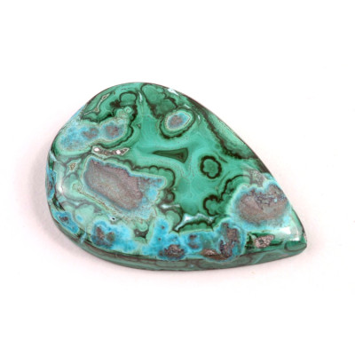 Kabošon Malachite Chrysocolla č.305 (38x26x7mm)