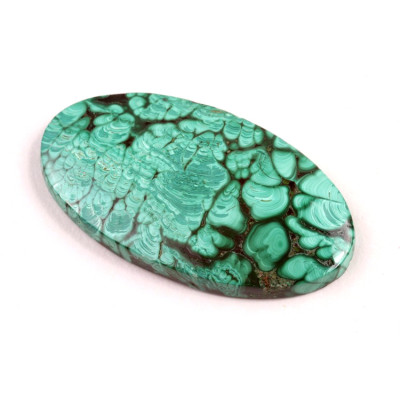Kabošon Malachite č.3808 (41x23x5mm)