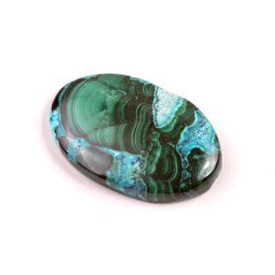 Kabošon Malachite Chrysocolla č.3857 (33x21x6mm)