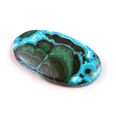 Kabošon Malachite Chrysocolla č.4154 (39x22x6mm)