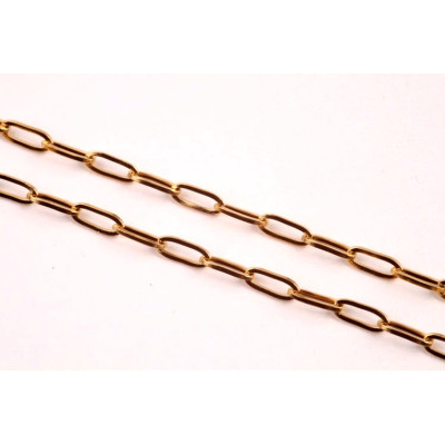 Řetízek ocel 18 tmavší zlatá (1m)