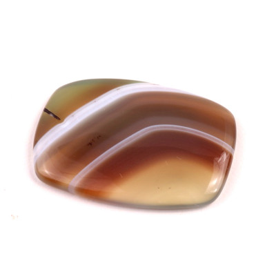 Kabošon Green Line Bandate Agate  č.5801 (40x29x5mm)