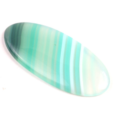 Kabošon Green Line Bandate Agate č.5805 (59x26x5mm)