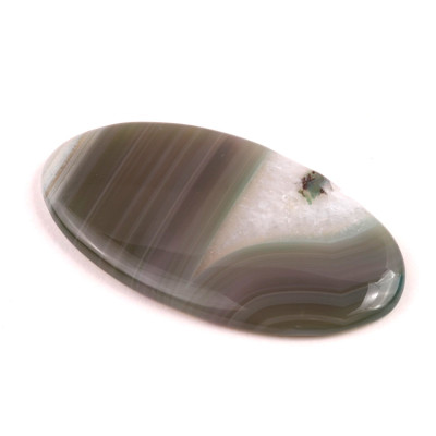 Kabošon Green Line Bandate Agate č.5810 (54x29x5mm)