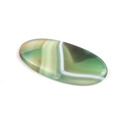Kabošon Green Line Bandate Agate č.5815 (42x20x4mm)