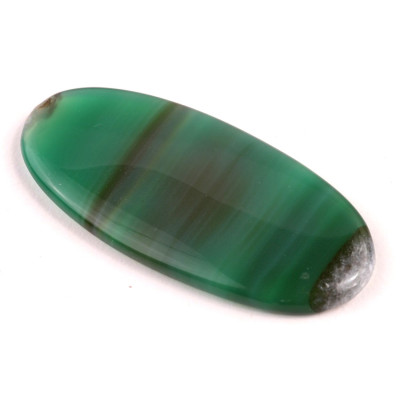 Kabošon Green Line Bandate Agate č.5818 (54x25x5mm)