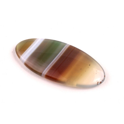 Kabošon Green Line Bandate Agate č.5823 (37x17x4mm)