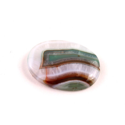 Kabošon Green Line Bandate Agate č.5824 (28x20x6mm)