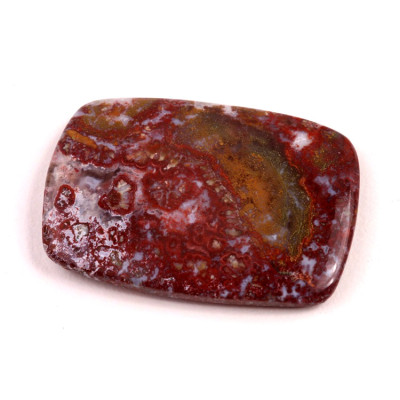 Kabošon Red Garden Quartz č.5898 (41x30x5mm)