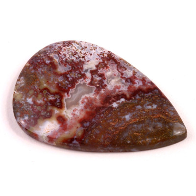 Kabošon Red Garden Quartz č.5899 (49x32x5mm)