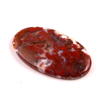 Kabošon Red Garden Quartz č.5904 (44x26x6mm)