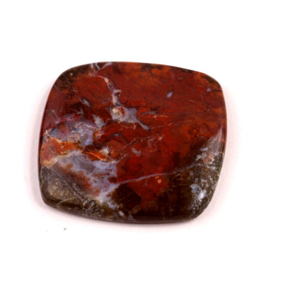 Kabošon Red Garden Quartz č.5906 (35x34x5mm)