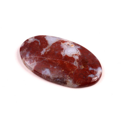Kabošon Red Garden Quartz č.5908 (38x21x4mm)