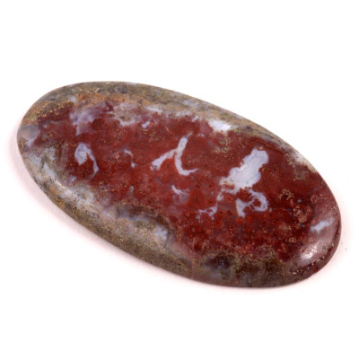 Kabošon Red Garden Quartz č.5911 (56x30x5mm)