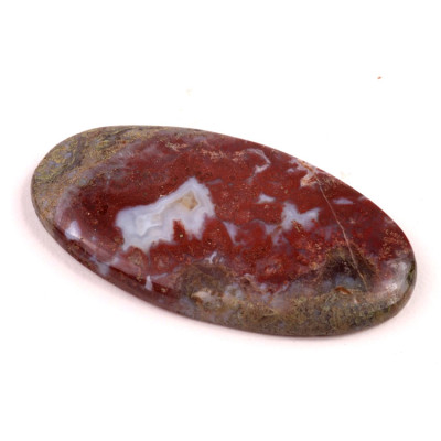 Kabošon Red Garden Quartz č.5916 (52x26x5mm)