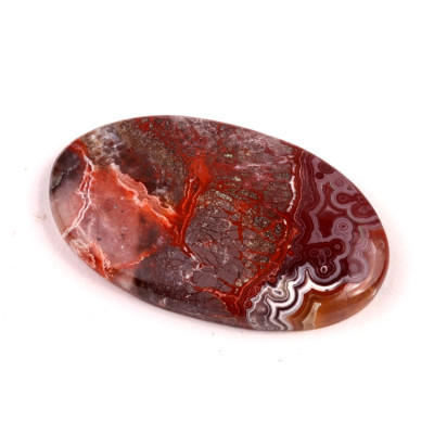 Kabošon Crazy Lace Achát č.5973 (40x23x5mm)