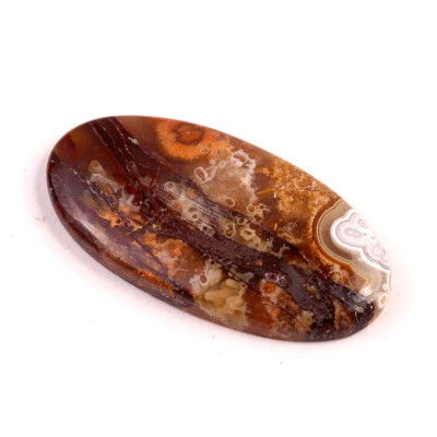 Kabošon Crazy Lace Achát č.5974 (47x21x6mm)