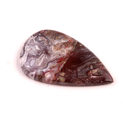 Kabošon Crazy Lace Achát č.5975 (39x23x5mm)