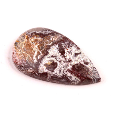 Kabošon Crazy Lace Achát č.5978 (40x23x7mm)