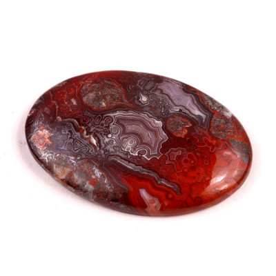 Kabošon Crazy Lace Achát č.5980 (41x27x5mm)