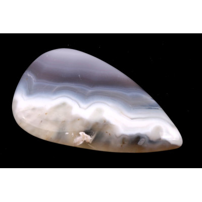 Kabošon Orbicular White Agate č.6143 (49x29x7mm)