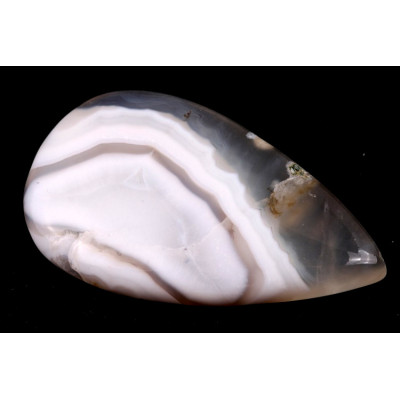 Kabošon Orbicular White Agate č.6146 (46x27x7mm)