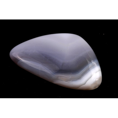 Kabošon Orbicular White Agate č.6158 (38x22x8mm)
