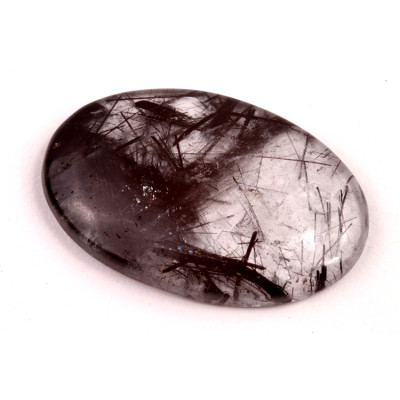 Kabošon Black Rutile č.6168 (39x26x7mm)