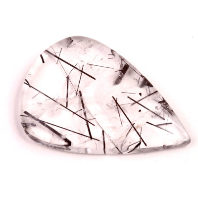 Kabošon Black Rutile č.6170 (42x29x6mm)