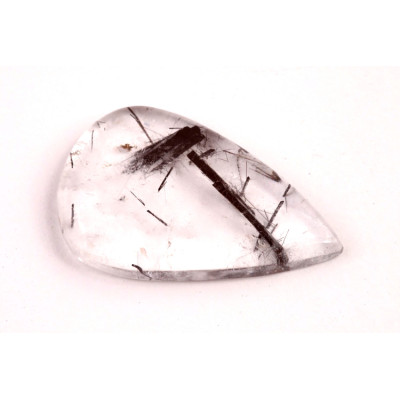 Kabošon Black Rutile č.6178 (32x20x5mm)