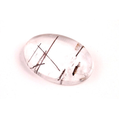 Kabošon Black Rutile č.6180 (27x18x7mm)