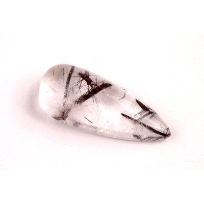 Kabošon Black Rutile č.6183 (28x12x8mm)