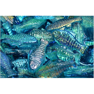 Korálky ryba pstruh č.5787 (24x10mm)