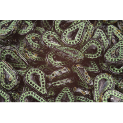 Filigránová slzička č. 5669 (14x10mm)