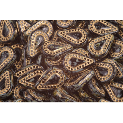 Filigránová slzička č. 5670 (14x10mm)