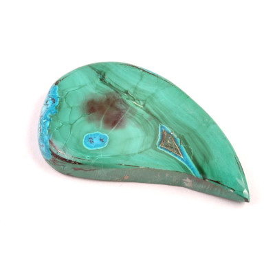 Kabošon Malachite Chrysocolla č.6209 (50x29x7mm)