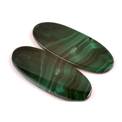 Kabošony páry Malachite č.P699 (42x17x3mm)