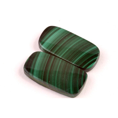 Kabošony páry Malachite č.P701 (27x13x5mm)
