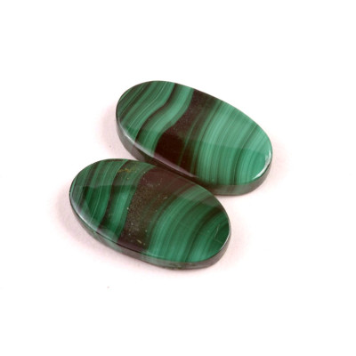 Kabošony páry Malachite č.P702 (24x13x4mm)