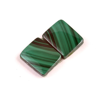 Kabošony páry Malachite č.P706 (17x14x5mm)