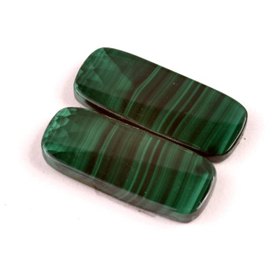 Kabošony páry Malachite č.P710 (32x13x4mm)