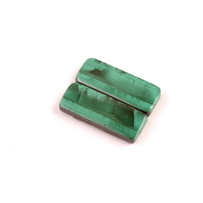 Kabošony páry Malachite č.P720 (21x8x4mm)