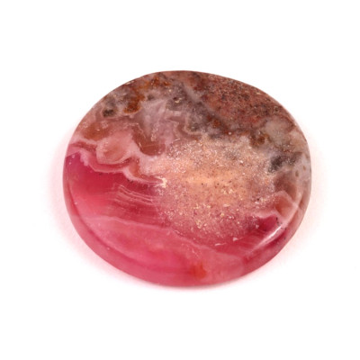 Kabošon Cobalt Calcite Quartz č.6303 (38x7mm)