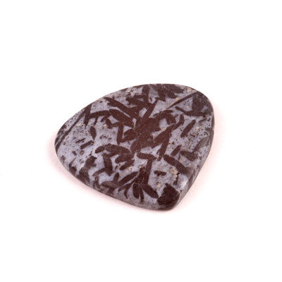 Kabošon Hornblende č.6354 (28x32x5mm)